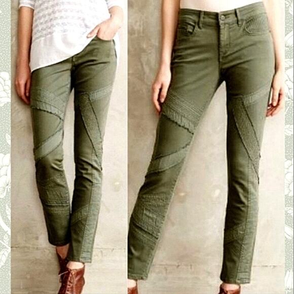 Anthropologie Pilcro Bandage Letterpress Skinny Size 29 Pants - Picture 1 of 7